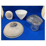 Vintage Light Shades Corning Milk Glass & Others