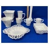 Group of Milk Glass Dishes