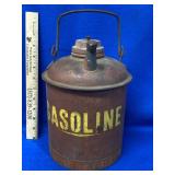 Vintage Metal Gas Can 1 Gal. with spout