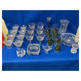 Group of Clear Glassware Sherbets Glasses