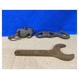 Parts for  Antique Hay Trolley & Tri Clover Wrench