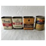 Vintage Spice Tins