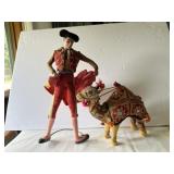 Spanish Matador & Rajastani Camel Stuffed figures
