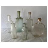 Group Vintage Bottles