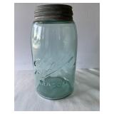 QT Blue Ball Mason Triple L Canning Jar