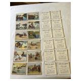 12 Calendar Ink Blotters 1947