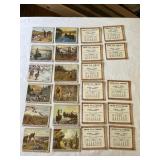 11 Calendar Ink Blotters 1948