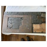 Twenty Grand Razor Blades Newspaper Print Block