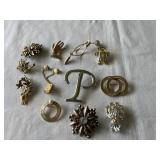 Costume Jewelry Brooch Pins