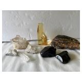 Lot of Gemstones Quartz Jet Black etc