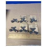 (6) Antique Gravity Window Holder