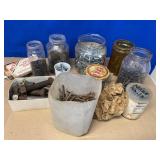 Misc Lot of Screws Nails Rivets Staples