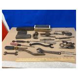 Misc  Lot Drill Bits Wet Stones Wrenches