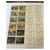 12 Calendar Ink Blotters 1946