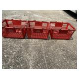 (3) Sears Hardware Carrying Baskets