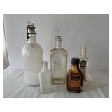 Group Vintage Bottles