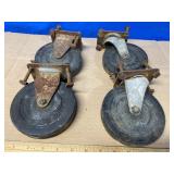(4) 5' Casters - 2 of them swivel
