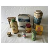 Lot Bathroom Cabinet Tins