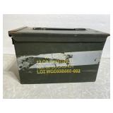 Vintage Military Ammo Box Can