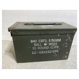 Vintage Military Ammo Box Can