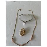 3 pcs Avon Jewelry Necklace Pendant & Bracelet