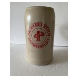 Vintage 1-liter German Stoneware Beer Stein