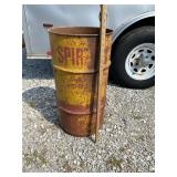 Vintage Shell 20 Gallon Oil Barrel