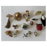 Costume Jewelry Brooch Pins