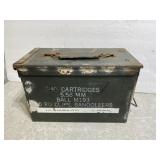 Vintage Military Ammo Box Can