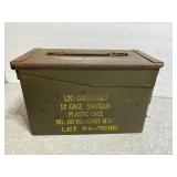 Vintage Military Ammo Box Can