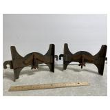 Pr Vintage Headboard Footboard Display Brackets
