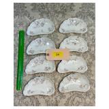 Set of 8 Haviland bone plates