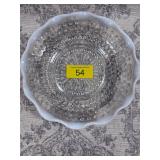 Fenton Hobnail moonstone dish