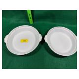 2-Pyrex pie plates