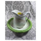Wash pitcher and basin