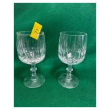 2- crystal glasses