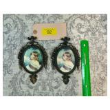 Pair of small antique pictures