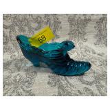 Fenton dark teal slipper