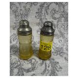 Vintage Federal Glass salt and pepper shakers