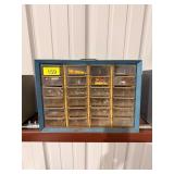 24 drawer hardware organizer with contents