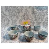 Japanese kutani/yaki tea set