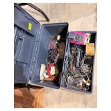Box of misc electrical repair, craftsman screw dri