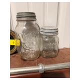 2 Atlas mason Jars OLD