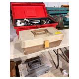 Vintage tackle box and contents