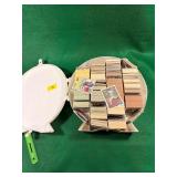 Base ball cards in case