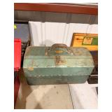 Vintage tackle box and contents