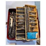 Box full of misc bits & machinist tooling