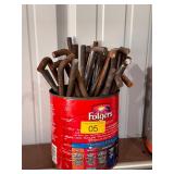 Bucket of J bolts 3/8