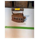 Vintage hot coal iron