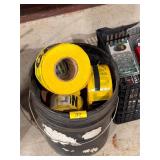 Bucket of caution tape